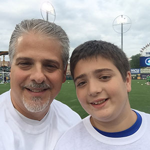 Ron Aghassi and his son Jacob. Links to his story